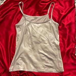 Sexy shimmer silver tank.